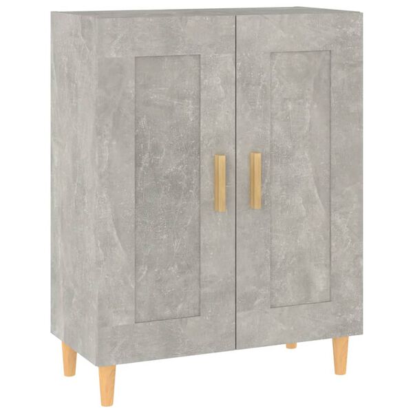 vidaXL Buffet Gris b&eacute;ton 69,5x34x90 cm Bois d'ing&eacute;nierie