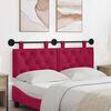 vidaXL T&ecirc;te de lit suspendue Bordeaux 150 x 55 x 7 cm Velours