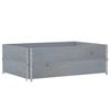 vidaXL Colliers de palette 2 pcs gris 120x80 cm bois de pin solide