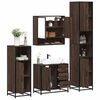 vidaXL Ensemble de meubles de salle de bain 4 pcs chêne marron