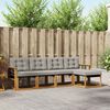 vidaXL Ensemble de canap&eacute;s d'ext&eacute;rieur 5 pcs Gris Naturel et Clair