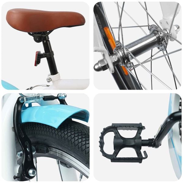 vidaXL V&eacute;lo pour Enfants 18 Pouces pour les 5-7 ans Bleu clair