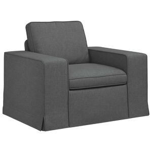 vidaXL Canap&eacute; Gris fonc&eacute; 103 x 80 x 82 cm tissu