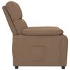 vidaXL Fauteuil inclinable Marron Tissu