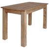vidaXL Table &agrave; manger bois d'acajou massif 120x60x77 cm
