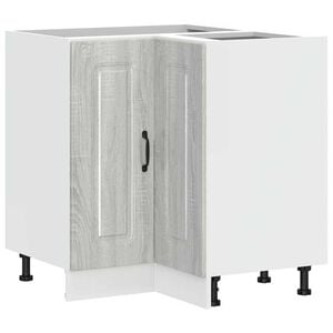 vidaXL Armoire d'angle de cuisine Kalmar sonoma gris bois d'ing&eacute;nierie