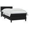 vidaXL Sommier &agrave; lattes de lit avec matelas noir 80x220 cm velours