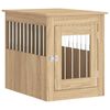 vidaXL Meuble de cage pour chiens chêne sonoma 55x75x65 cm