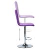 vidaXL Chaise de bar Violet Similicuir