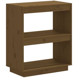 vidaXL Biblioth&egrave;que Marron miel 60x35x71 cm Bois de pin massif