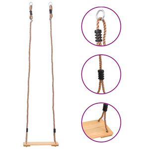 vidaXL Balan&ccedil;oire &agrave; planche 200 cm Bois de pin solide
