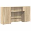 vidaXL Bureau r&eacute;ception ch&ecirc;ne sonoma 200x50x103,5 cm bois d'ing&eacute;nierie
