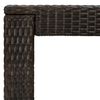 vidaXL Ensemble de bar de jardin 7 pcs coussins Résine tressée Marron