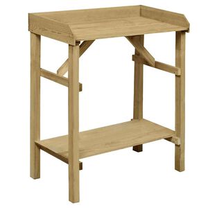 vidaXL Table de jardini&egrave;re Bois de pin impr&eacute;gn&eacute; 75x40x90 cm