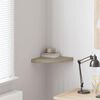 vidaXL &Eacute;tag&egrave;re d'angle flottante ch&ecirc;ne 35x35x3,8 cm MDF