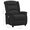 vidaXL Fauteuil de massage Noir Tissu microfibre