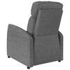 vidaXL Fauteuil de massage Gris fonc&eacute; Tissu