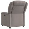 vidaXL Fauteuil inclinable &eacute;lectrique Taupe Tissu
