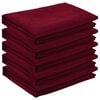 vidaXL Tissu de Table 5 pc Rectangulaire Bordeaux 140 x 160 cm