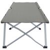 vidaXL Lit de camping pliant 2 pcs Gris 194 x 62.5 x 42.5 cm