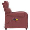 vidaXL Fauteuil de massage électrique Rouge bordeaux Similicuir