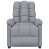 vidaXL Fauteuil inclinable Gris clair Tissu