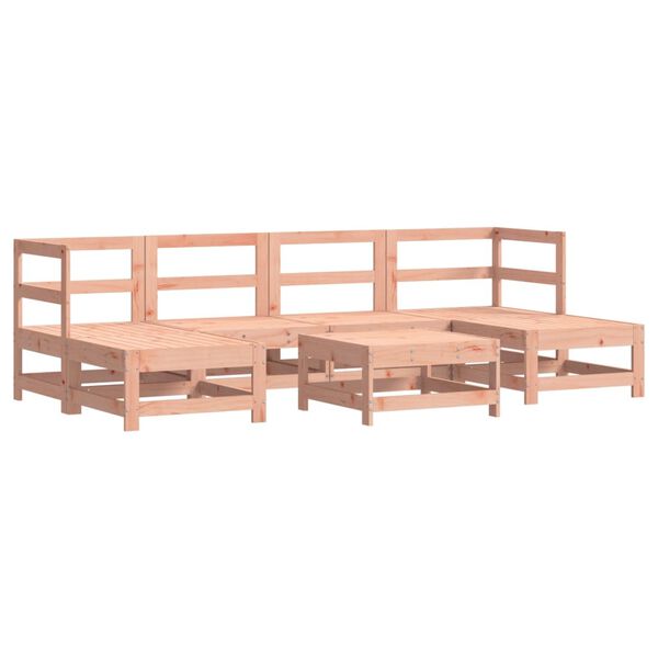 vidaXL Salon de jardin 7 pcs bois massif douglas