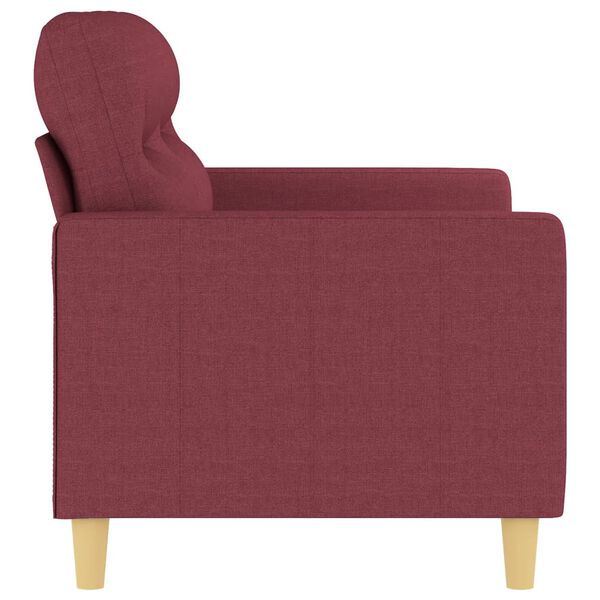 vidaXL Canap&eacute; &agrave; 2 places Rouge bordeaux 120 cm Tissu