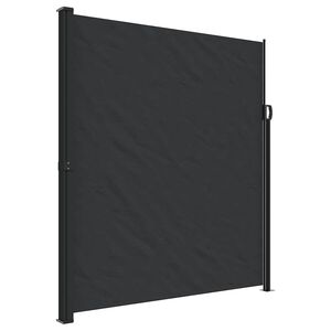 vidaXL Auvent lat&eacute;ral r&eacute;tractable noir 220x500 cm