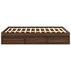 vidaXL Cadre de lit sans matelas ch&ecirc;ne marron 120x200 cm