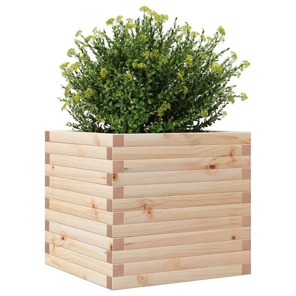 vidaXL Jardini&egrave;re 50x50x46 cm bois de pin massif