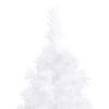 vidaXL Sapin de No&euml;l artificiel d'angle Blanc 240 cm PVC