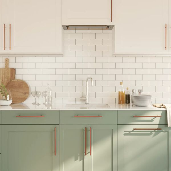 vidaXL Poign&eacute;es d'armoire 20 pcs bronze 224 mm acier inoxydable