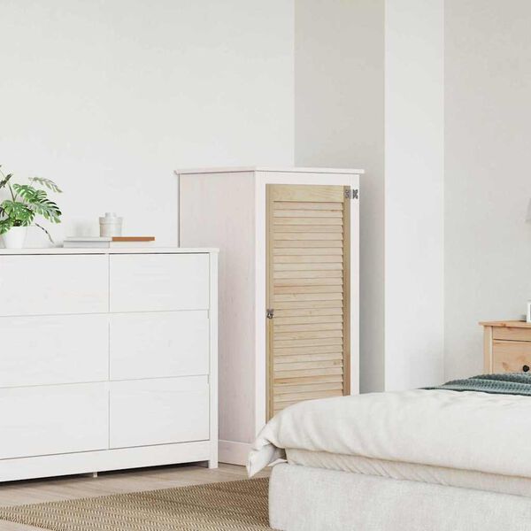 vidaXL Porte de Cabinet Naturel 140.5 x 2 x 59.5 cm Bois de pin massif