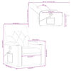 vidaXL Fauteuil inclinable de massage crème tissu