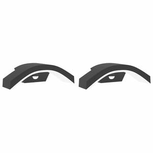 vidaXL Appliques murales LED d'ext&eacute;rieur avec capteurs 2 pcs noir
