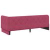 vidaXL Cadre de lit d'angle Bordeaux 80 x 200 cm Velours