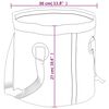 vidaXL Seaux pliables 2 pcs noir 20 L PVC