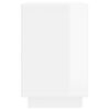 vidaXL Buffet blanc brillant 102x35x60 cm bois d'ing&eacute;nierie