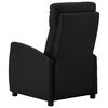vidaXL Fauteuil de massage Noir Similicuir