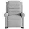 vidaXL Fauteuil de massage inclinable gris nuage tissu