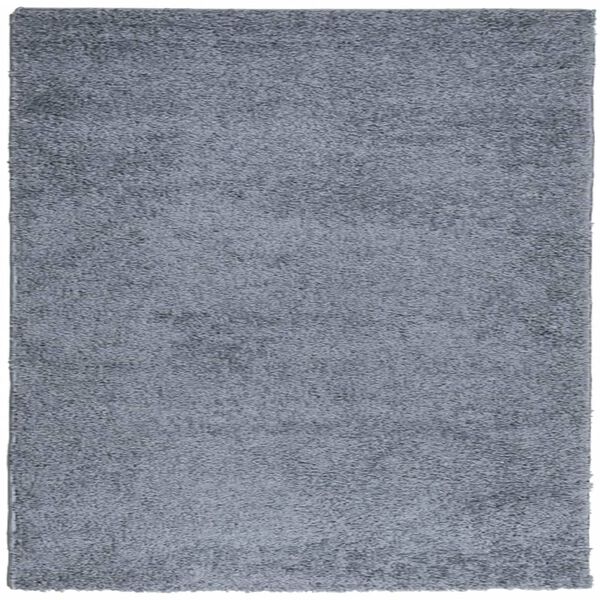vidaXL Tapis shaggy PAMPLONA poils longs moderne bleu 240x240 cm
