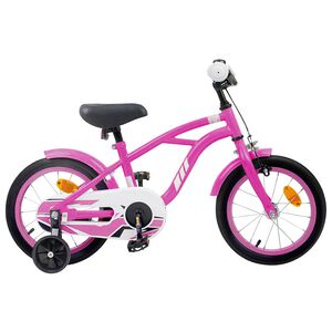 vidaXL V&eacute;lo pour Enfants 16 Pouces pour 4-6 ans Rose fonc&eacute;
