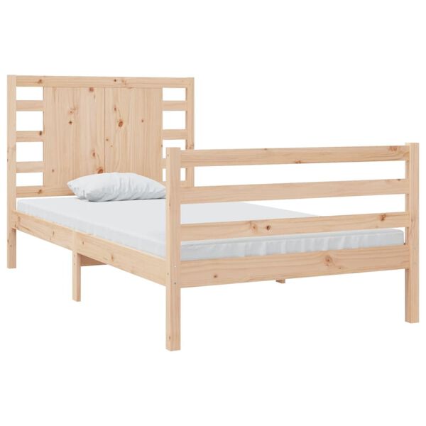 vidaXL Cadre de lit sans matelas 90x190 cm bois de pin massif