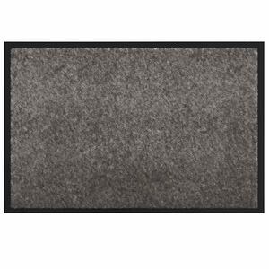 vidaXL Tapis de porte Gris clair 60 x 40 x 1.2 cm Tissu en teddy