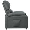vidaXL Fauteuil inclinable Gris foncé Tissu