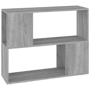vidaXL Biblioth&egrave;que/S&eacute;parateur de pi&egrave;ce Sonoma gris 80x24x63 cm