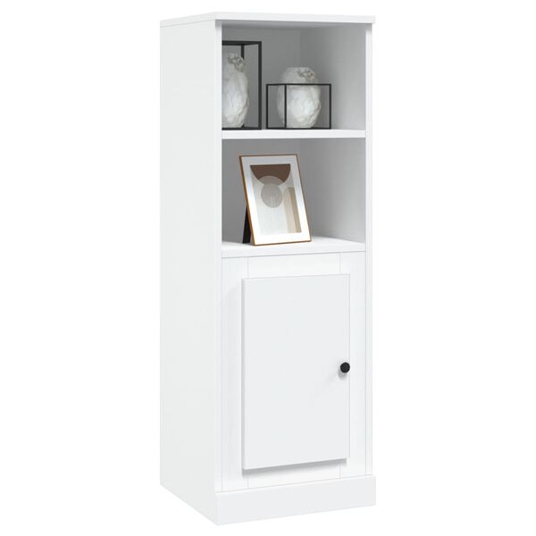 vidaXL Buffet haut blanc 36x35,5x103,5 cm bois d'ing&eacute;nierie