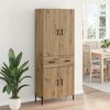 vidaXL Haut Armoire Montage mural Ch&ecirc;ne artisanal 69,5 x 34 x 180 cm