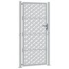 vidaXL Portail de jardin 100x200 cm en acier patin&eacute; avec croix